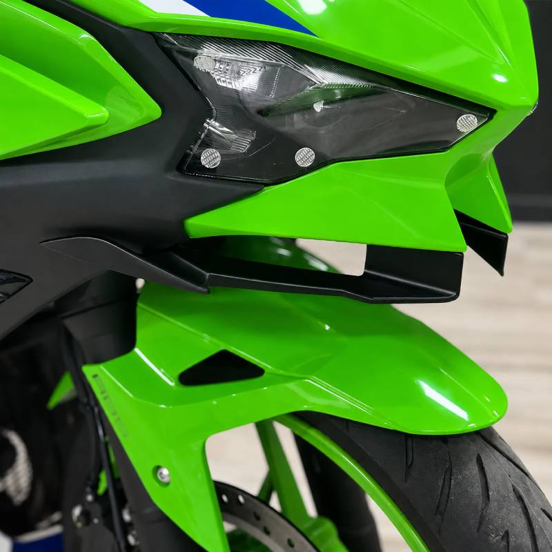 Motorcycle Front Fairing Winglets Aerodynamic Wing Shell Cover Protection Deflector FOR KAWASAKI NINJA500 NINJA 500 2024-2026