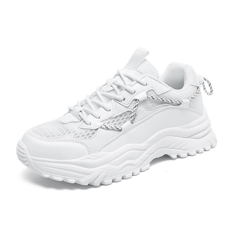 

Мужская обувь весна и осень новые кожаные дышащие мужские повседневные кроссовки на платформе спортивные увеличивающие каблук студенческие папы модные туфли 36