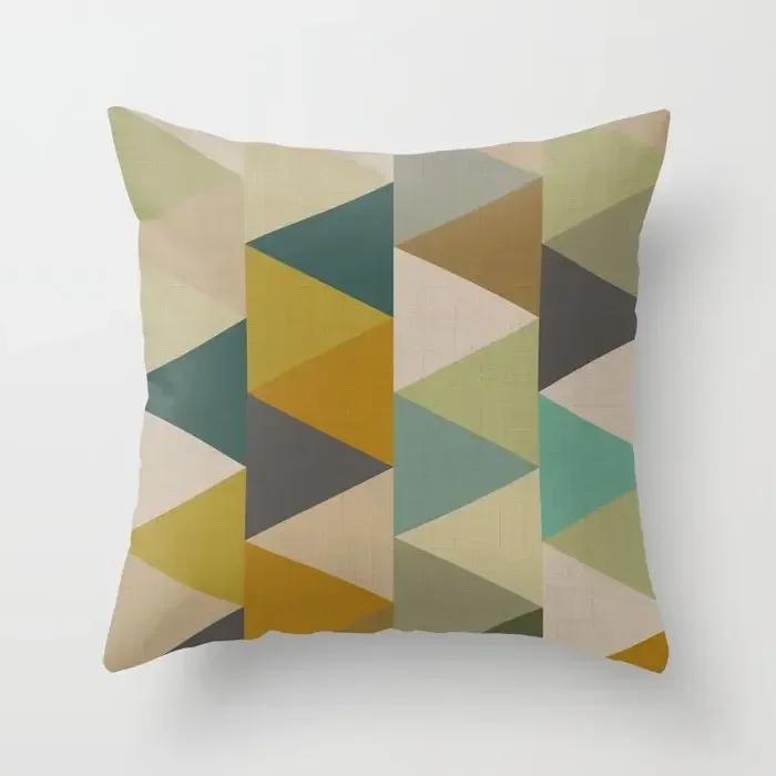 Decorative Home Pillow Case Cushion Covers  Nordic    Morandi Shape Geometric Abstract Bed X Yellow