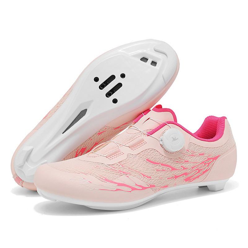 Breathable Mesh Cycling Shoes Road MTB Bike Riding Non-Spine Locking Hard Sole Unisex