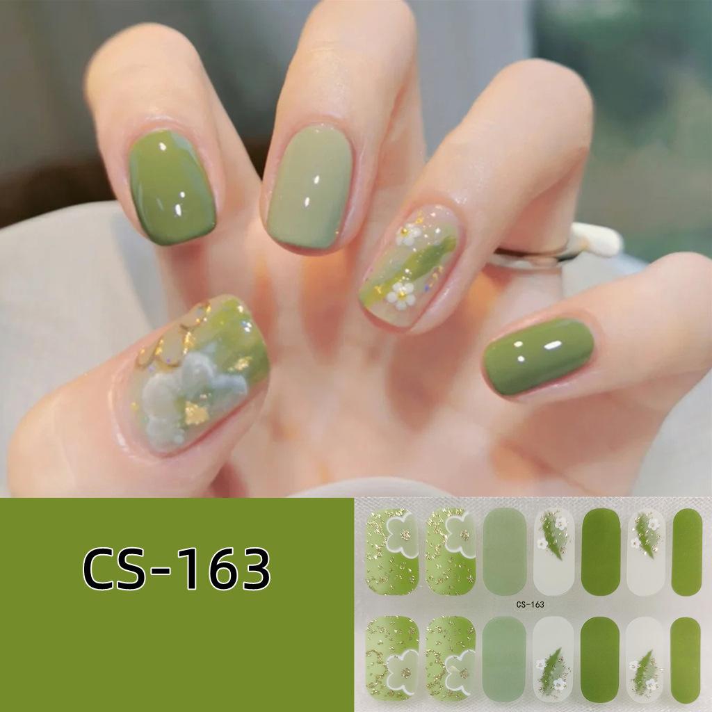 CS voděodolný nepečlivý gelový lak na nehty film vše nalepit japonský a korejský vítr malá červená kniha stejný film na nehty papír film na nehty papír