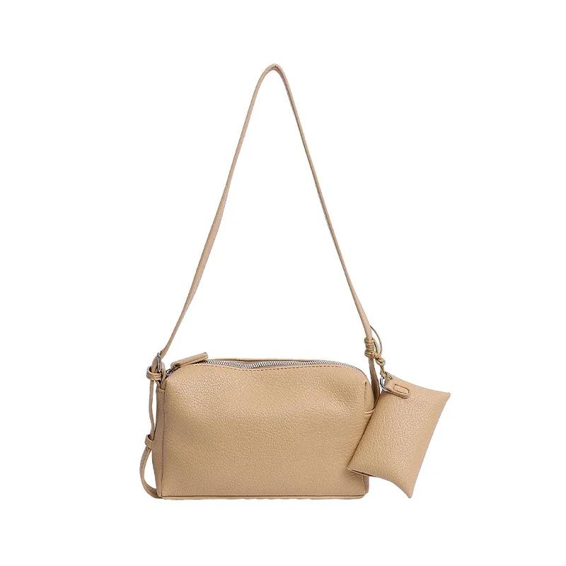 Fashion Solid PU Classic Style Square Shoulder Bag 2026 New Large Capacity Crossbody Bags High Quality Simple Women's Armpit Bag