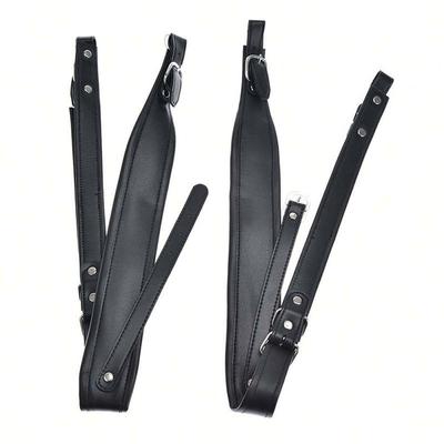 2 Pcs Accordion Shoulder Strap 80 110cm Adjustable Length Leather Shoulder Harness for 16 120 Bass Accordions