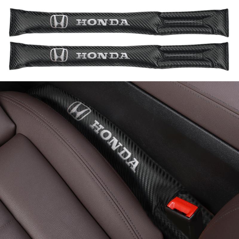 hot Fit PU Leather For Honda Civic XRV CR-Z CRV Car Seat Gap HRV City Accord Legend Jazz RR VTi padding Seat plug Leakproof Pads akf256