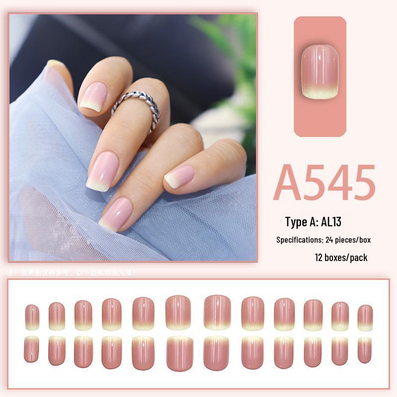 Sommarfräsch Söt Cool Stil Avtagbara Fransk Linje Lösnaglar Konstspetsar