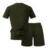 Herren Plus Size Lockere Passform Kurzarm T-Shirt und Shorts Set Lässiges Zweiteiliges Outfit mit Aufdruck Bequeme Passform