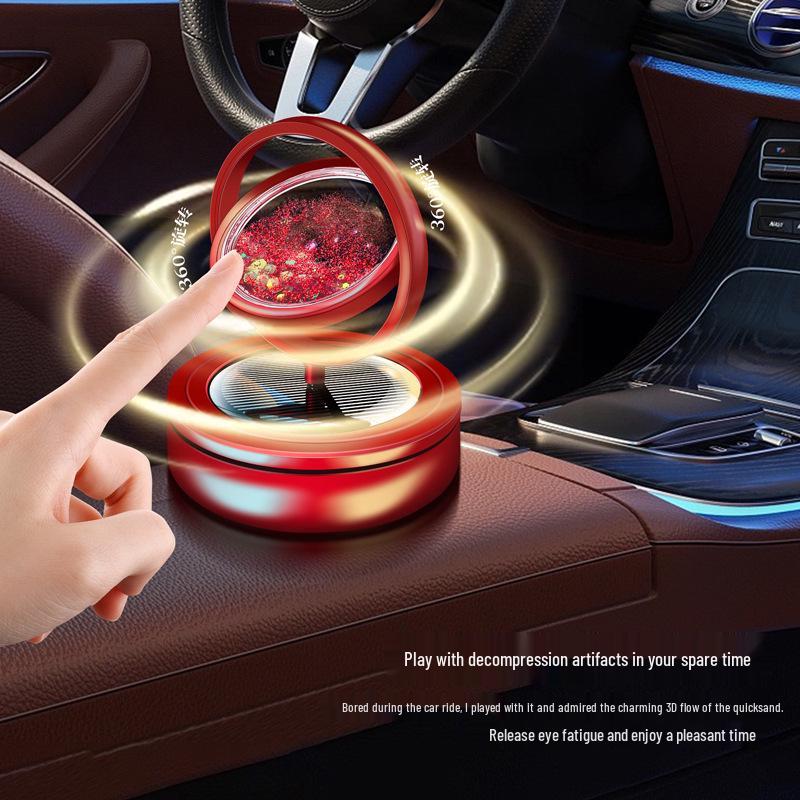 Solar Quicksand Dual-Use Car Air Freshener Ornament