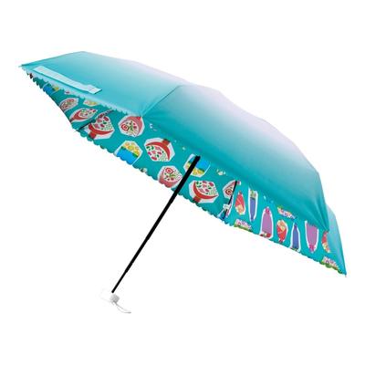 Moonbat Faltbarer Sonnen- und Regenschirm Leicht Hitzeschutz UV 5 Flach Mini Bouquet Grün [Esta] Damen-Sonnenschirm, Schutz, Blockierung, Blockierung, Schutz, Werfen,