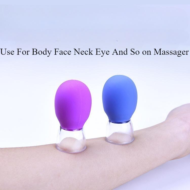 Portable Beauty Silicone Cupping Massage Cup For Body Face Neck Eye Massager Vacuum Tank Body Facial Care Anti-aging Beauty Tool