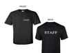 PERSONAL Vorder- & Rückseite T-Shirt Restaurant Küche Koch Koch Club Schwarzes T-Shirt