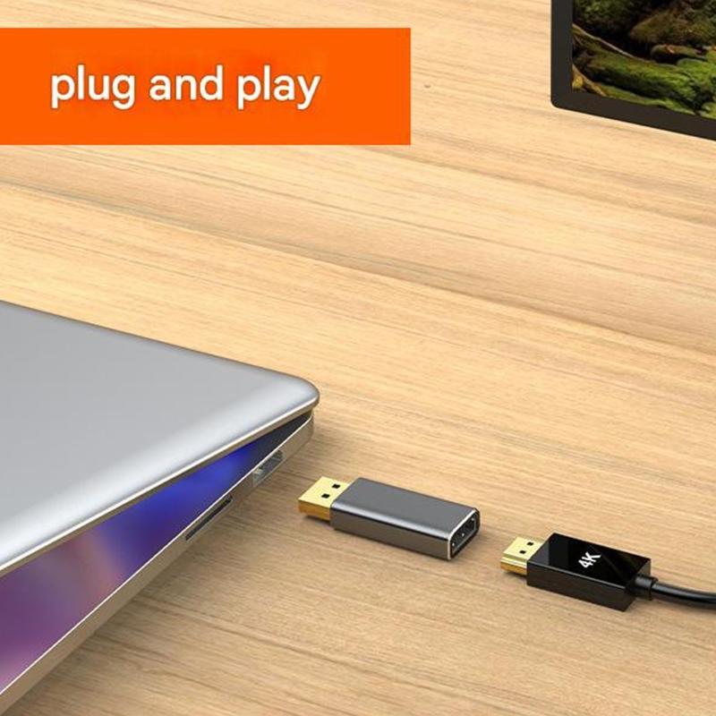 To Hdtv Adapter Supports 8K60Hz 4K160Hz 1080P@320Hz DP Male to Female Hdtv Converters For PC Laptop