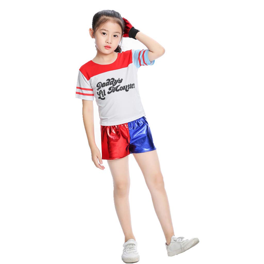 Harley Quinn Joker Cosplay Event Performance Festival Anime Costume Size [Formemory] Costume, Costume, Costume, Gift, Costume, Costume, (Kids 130)