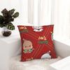 Cartoon Cute Bubu Dudu Christmas Pillowcase Soft Polyester Cushion Cover Decorations Throw Pillow Case Cover Home Zippered 18''