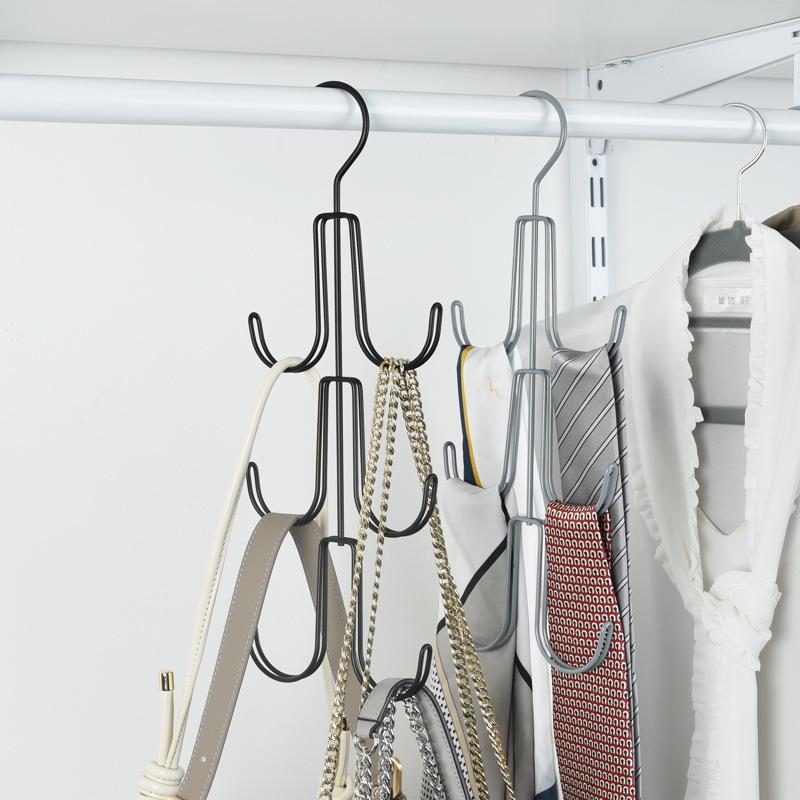 1 Stück Kleiderschrank Handtaschen Hängeorganizer Haken Metall Aufbewahrungshaken Platzsparendes Regal Garderobe Handtasche Tragetasche Halter Haken