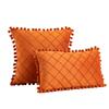 Velvet Diamond Wool Ball Pillow Office Pillow European Sofa Cushion Waist Pillow