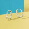 WOSTU Snake Dog Cat Ear Buckles Women 925 Silver Dachshund Hoop Earrings Girl Party Birthday Gift Minimalism Jewelry