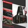 Fishing Equipment Backpack Bait Box Equipment Storage Bag Men's Fishing Backpack with Pole Holder Sling Shoulder Bag Multifunctional Waist Chest Bag
