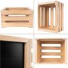Wooden Crate for Vinyls - CREATIVE DECO - Vintage Storage - Up To 80 Records