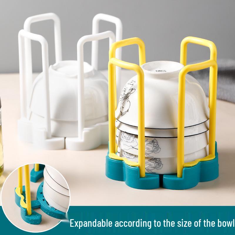 Retractable Multi-Functional Dish Rack: Dustproof Kitchen Storage for Bowls & Plates