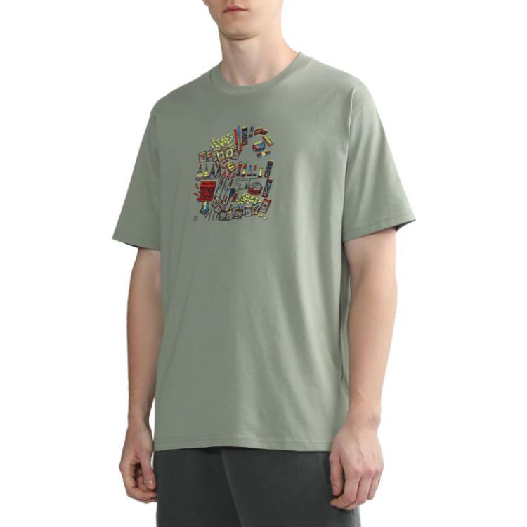 Carhartt WIP T-Shirts Men's Light Green Crew Neck Moderate Straight Fit CHXTES232037K-GRL