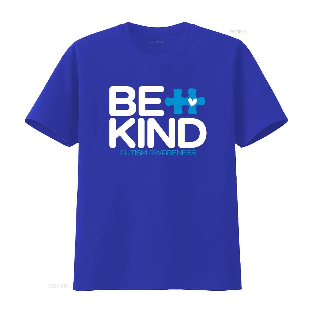 Autism Be Kind T Shirt Kids Awareness vintage Washed Stylish designer clothes Stretched fashion Top For Everyday Wear