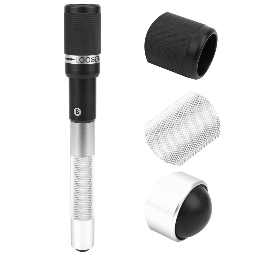 Billard Pool Queue Verlängerung Queue Griffende Teleskopische Verlängerungshalterung Verlängerer Silber