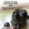 USB Charging Smart Cat Toy Automatic Sounding UFO Turntable Toy Two Control Modes Rotating Interactive Cat Toy
