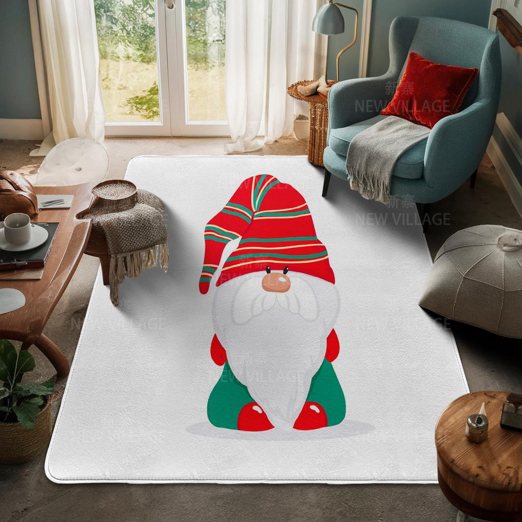 House Entrance Carpet Home Door Mat Living Room Bath Foot Bathroom Non-slip Water Absorption Rugs Bath Merry Christmas Winter