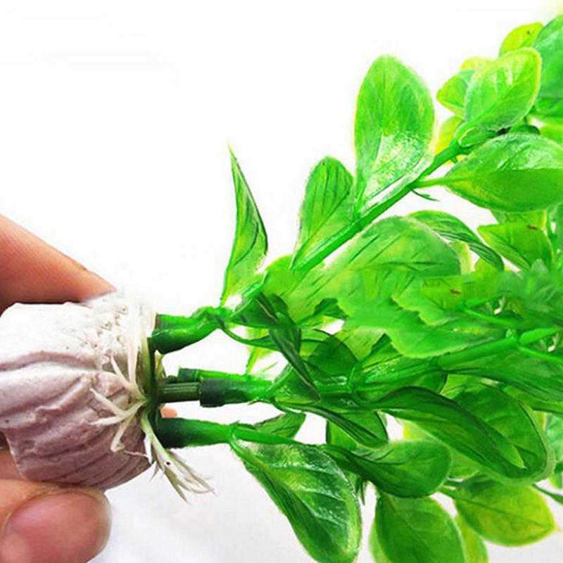 Aquatic Fish Tank Landskap Aquarium Decor Artificiell plast Vatten Gräs Weed Plant Ornament