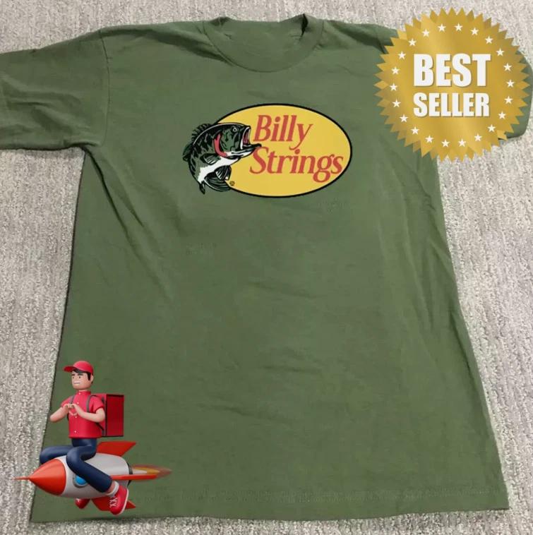 Billy Strings Fish Tour Band Green T-shirt Gift For Fan S