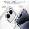 KEYSION Transparent Case for Xiaomi POCO C65 Soft TPU+PC Anti-slip HD Clear Shockproof Phone Back Cover for Redmi 13C 4G 5G