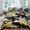 Japanese Crane Duvet Cover King Queen Size Wave Flower Ukiyo-e Style Bedding Set Eastern Culture 2/3pcs Polyester Quilt Cover