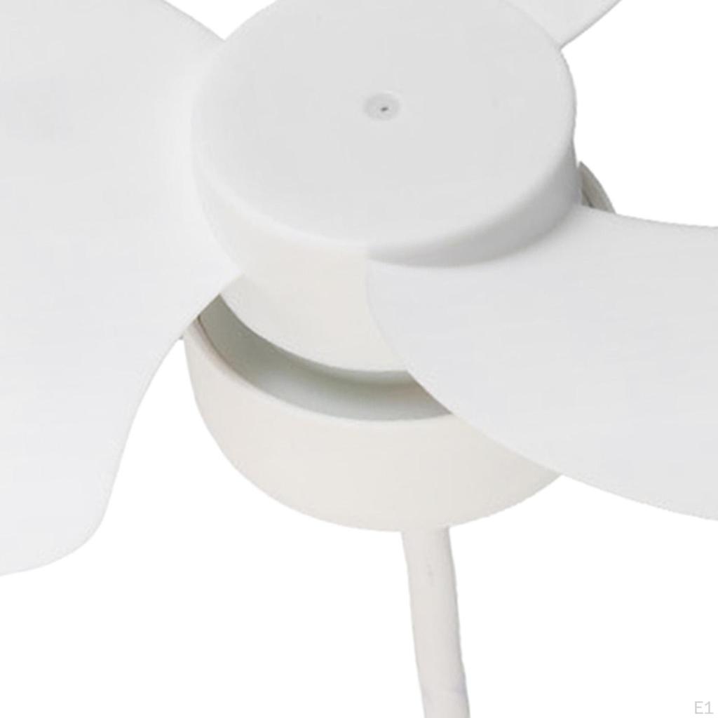 USB Powered Ceiling Fan Hanging Silent Desk 360°Rotatable Portable Canopy for RV