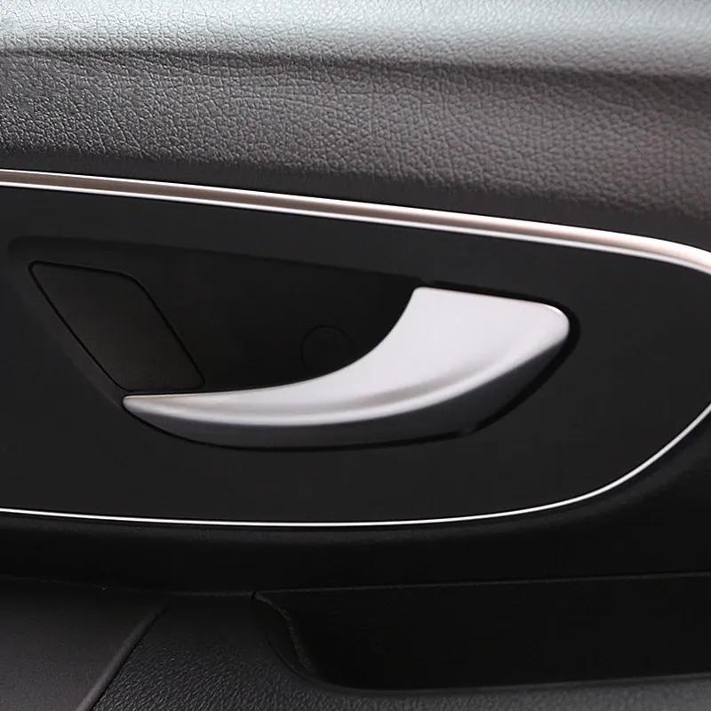 Car Stickers Inner Door Pull Handle Cover Decoration Trim Strips For Mercedes Benz Vito W447 2014- Interior Accessories