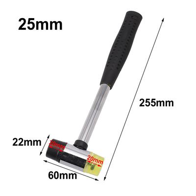 1pc Double Face Tap Rubber Hammer 25mm Multifunctional Glazing Window Beads Hammer For Wood Plastic Jewelry Crafts DIY Tools