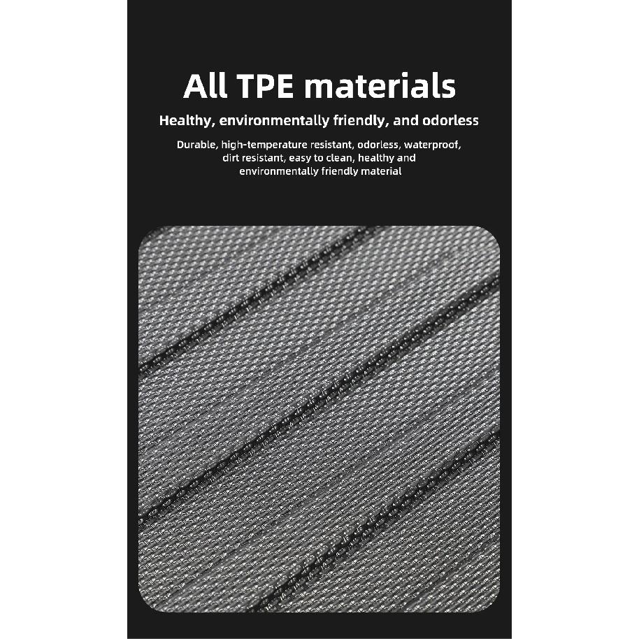 For Tesla Model Y 2024 Front Rear Trunk Mat TPE Lower Storage Box Pads Protective Cover Cargo Liner Trunk Tray Floor Mat