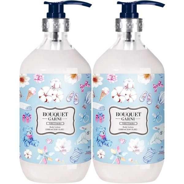 

Bouquetgarni Body Lotion Baby Powder, 1000мл, 2 корейских косметики