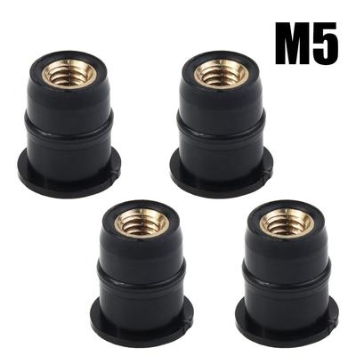 4PCS Ön Cam Somunları Damper Kolay Kurulum M5 Montajı