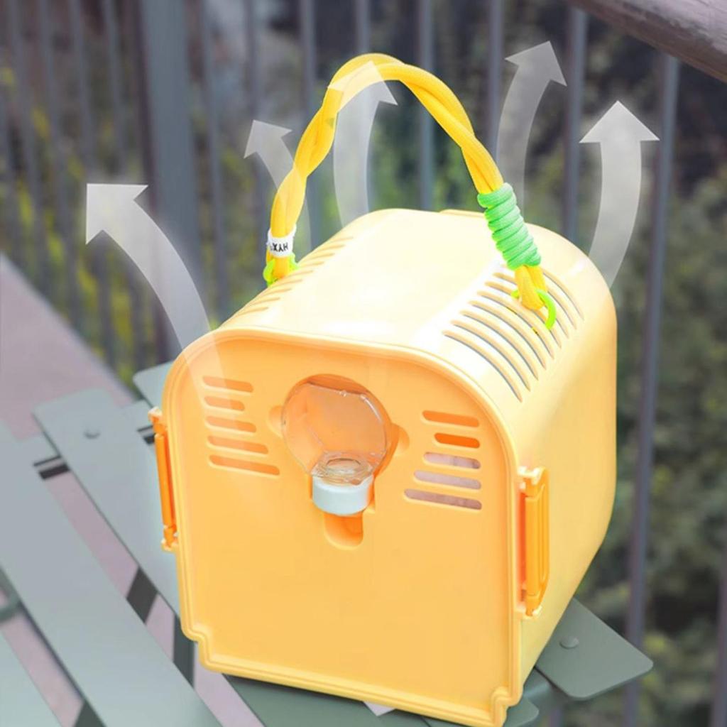 Portable Hamster Carrier Cage Transparent Pet Outgoing Cage Hamster Carry Case for Small Animals Guinea Pig Chinchilla Traveling