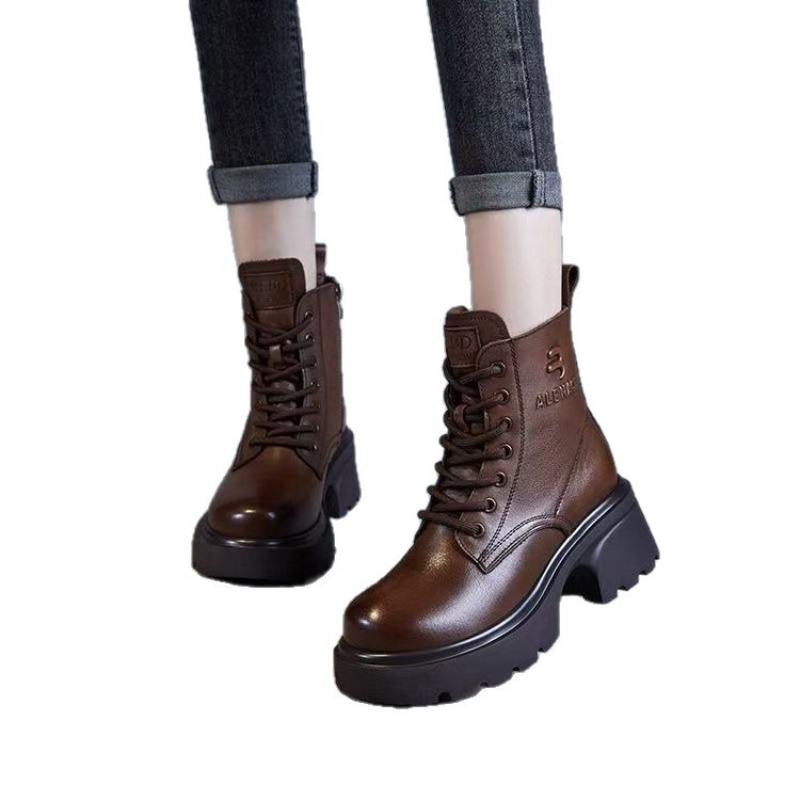 Women's Ankle Boots, Autumn and Winter Height-increasing Boots, Best-selling Fleece Shoes, Thickened Boots