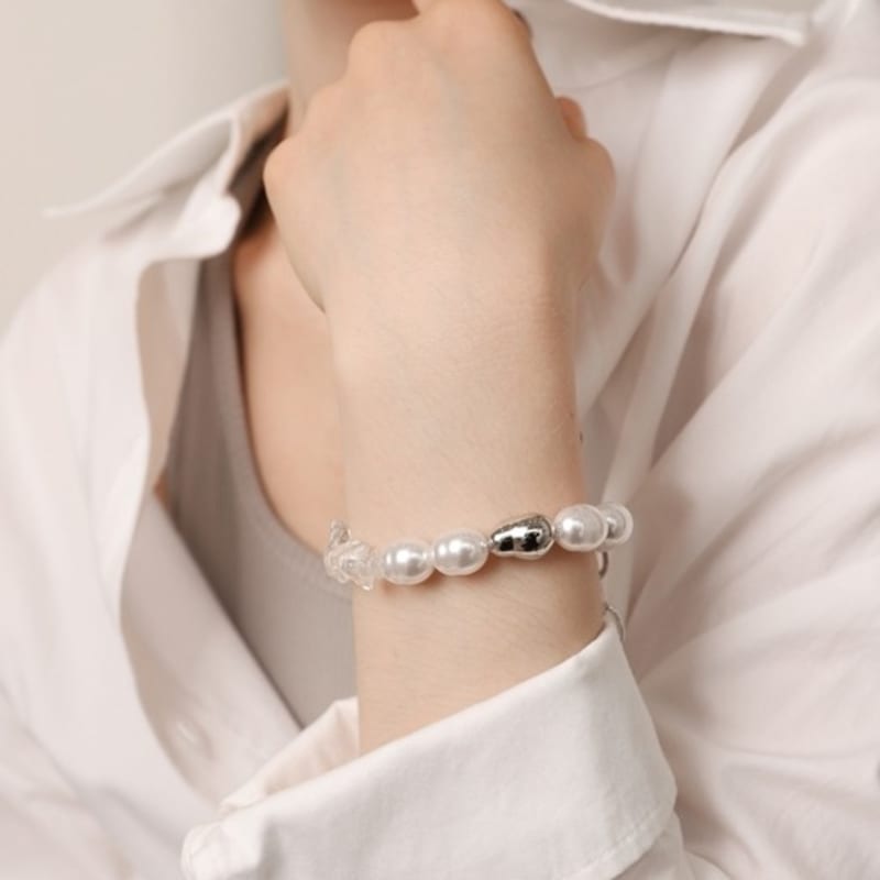 Ozel Natural Quartz Beads Bracelet PB143B