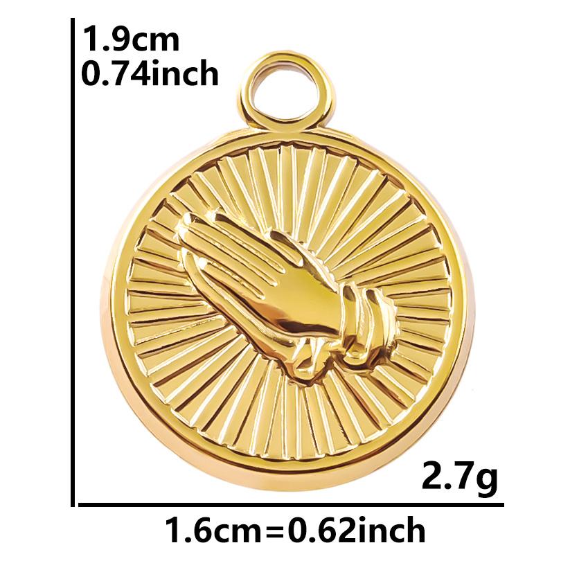 5pcs/Lot Turkish Evil Eye Hand Pendants For Jewelry Making Supplies Statement Charm Stainless Steel Pendant DIY Necklace Earring