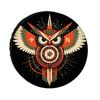 Trendy Tribal Geometric Owl Compass Print Car Spare Tire Cover, Polyester Dustproof Sunscreen Universal Tire Cover, Tire Cover D