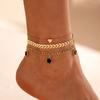 New Shell Five Leaf Flower Pendent Anklets for Women Trendy Shell Petal High-Quality Wheat Foot Chain Summer Beach Jewelry