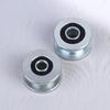 New 1/2Pcs M8/M10x35x20mm H-groove Pulley Belt Groove Pulley Roller 6000-2RS Bearing Wheel Rolling Guide Wheel
