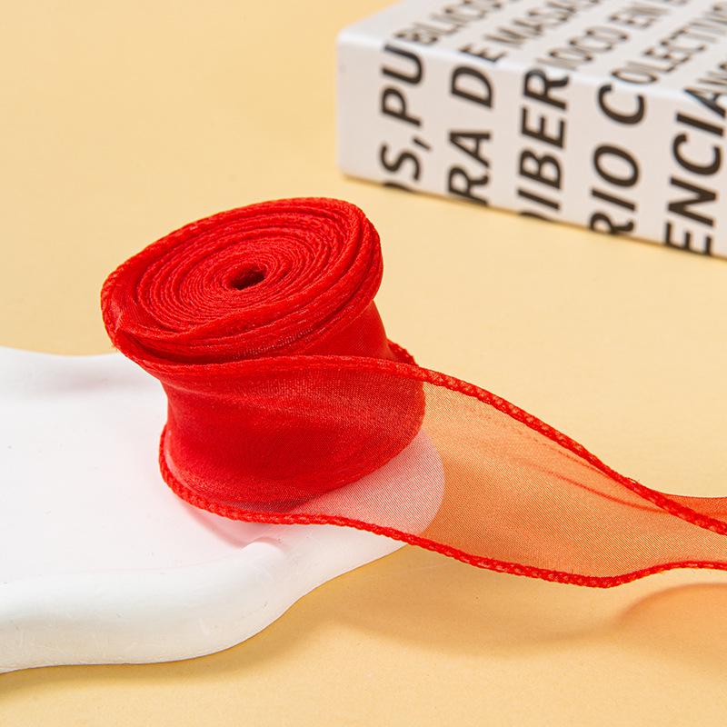 Fishtail Yarn Ribbon for Wedding Decorations, Candy Box Embellishments, Cake Bows, and Gift Packaging.