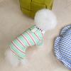 Spring and summer colorful sports dog four-legged loungewear thin breathable teddy small dog cat pet clothes