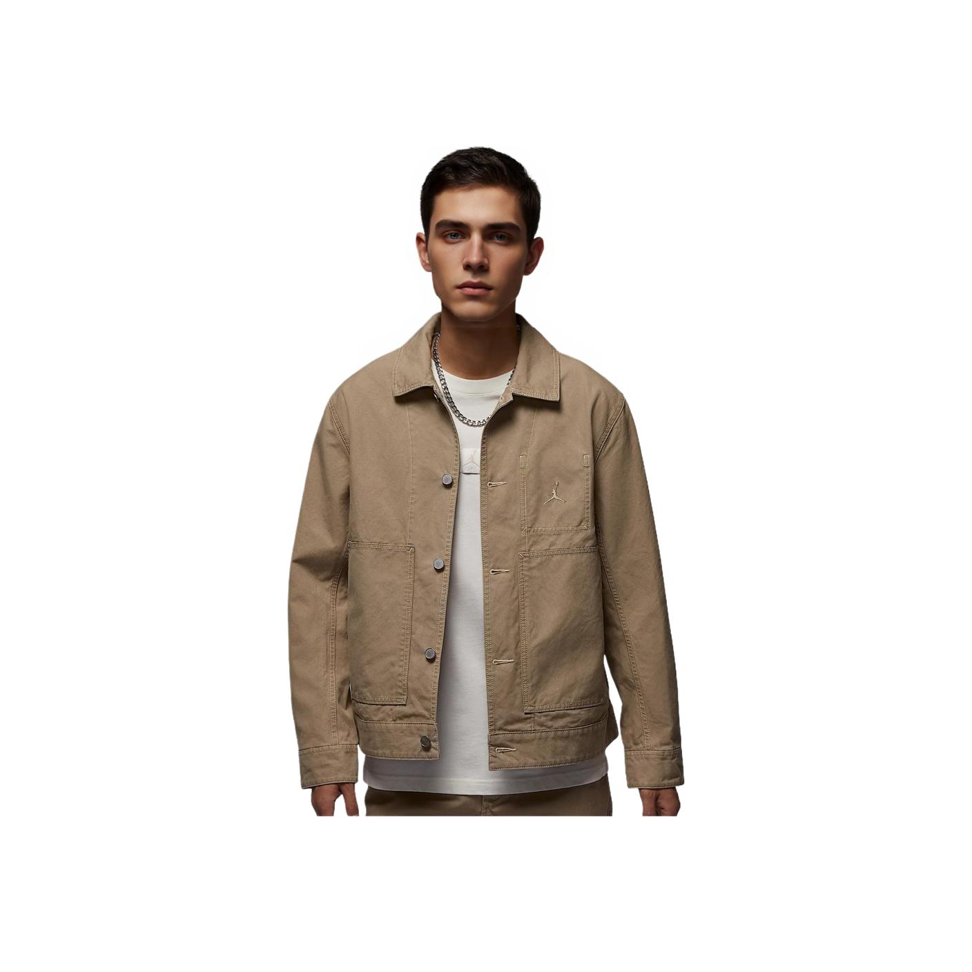 

Jordan Essentials Chicago Solid Color Loose Comfortable Fashion Warm Jacket Men Jacket Brown HF9318-257 S