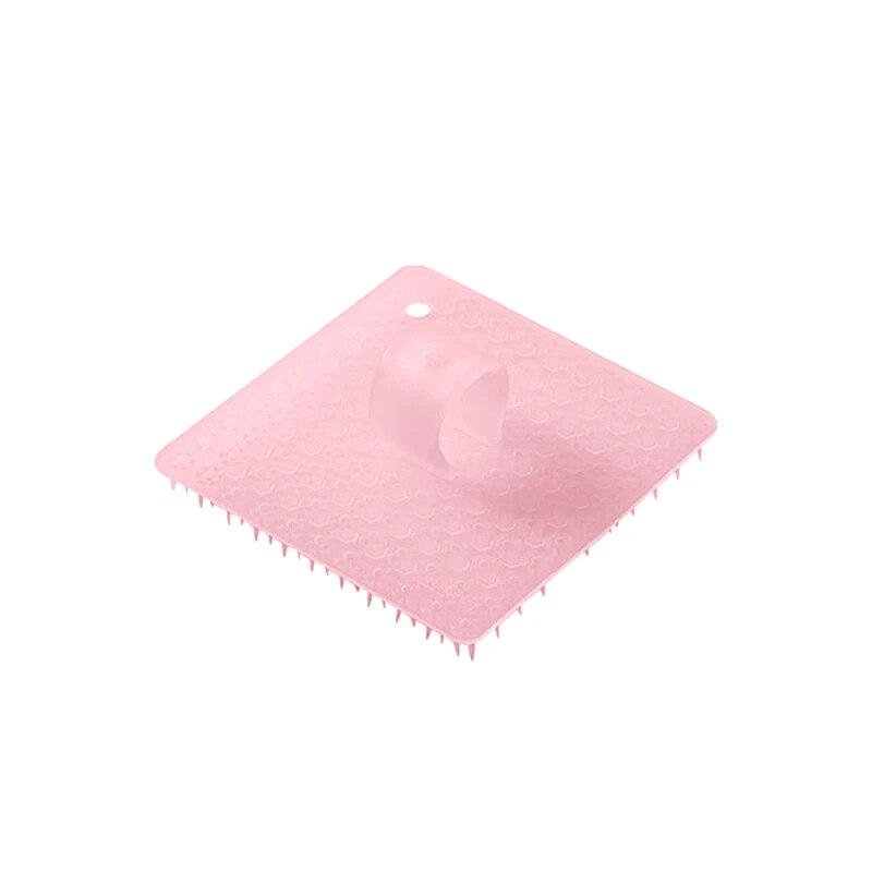 

Щетка для чистки фруктов, овощей, картофеля, моркови и грязи, легко очищаемая силиконовая многофункциональная кухонная щетка для мытья зазоров, инструменты розовый