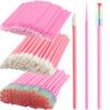 50pcs Eyelash & Lip Brush Set - Professional Eyelash Technician Kit with Nano Cotton Swabs & Cleaning Rods for Precise & Hygienic Makeup Application